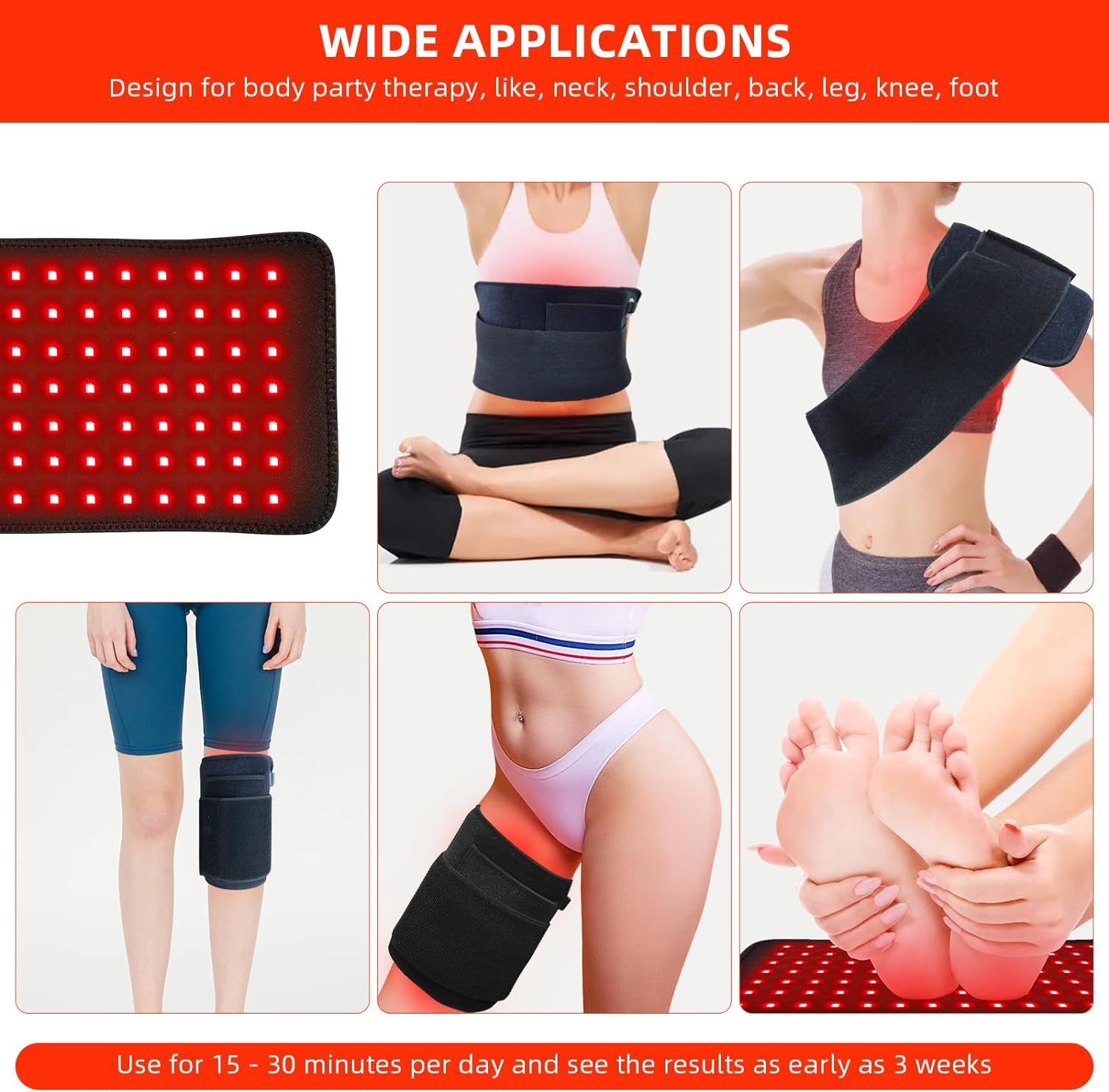 Portable Red Light Therapy Belt
